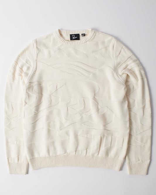 Landscaped knitted pullover