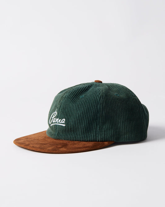 Painters script corduroy 6 panel hat