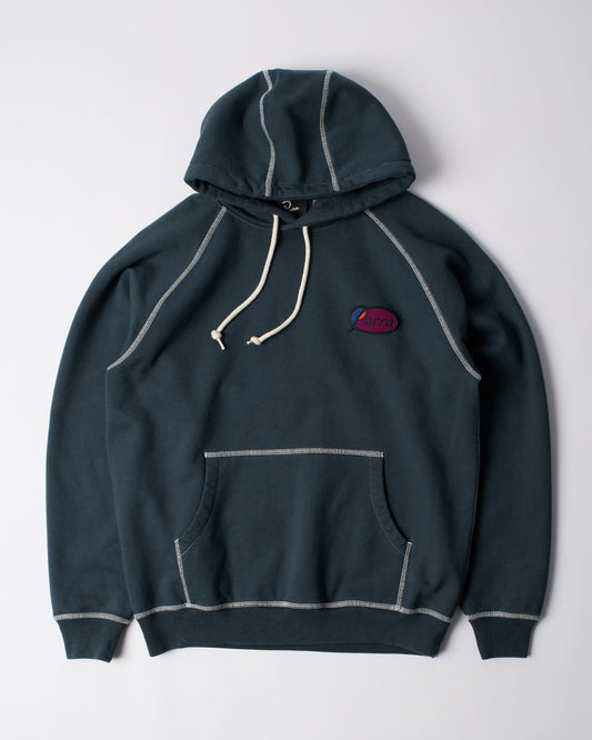 Circled script logo hooded sweatshirt