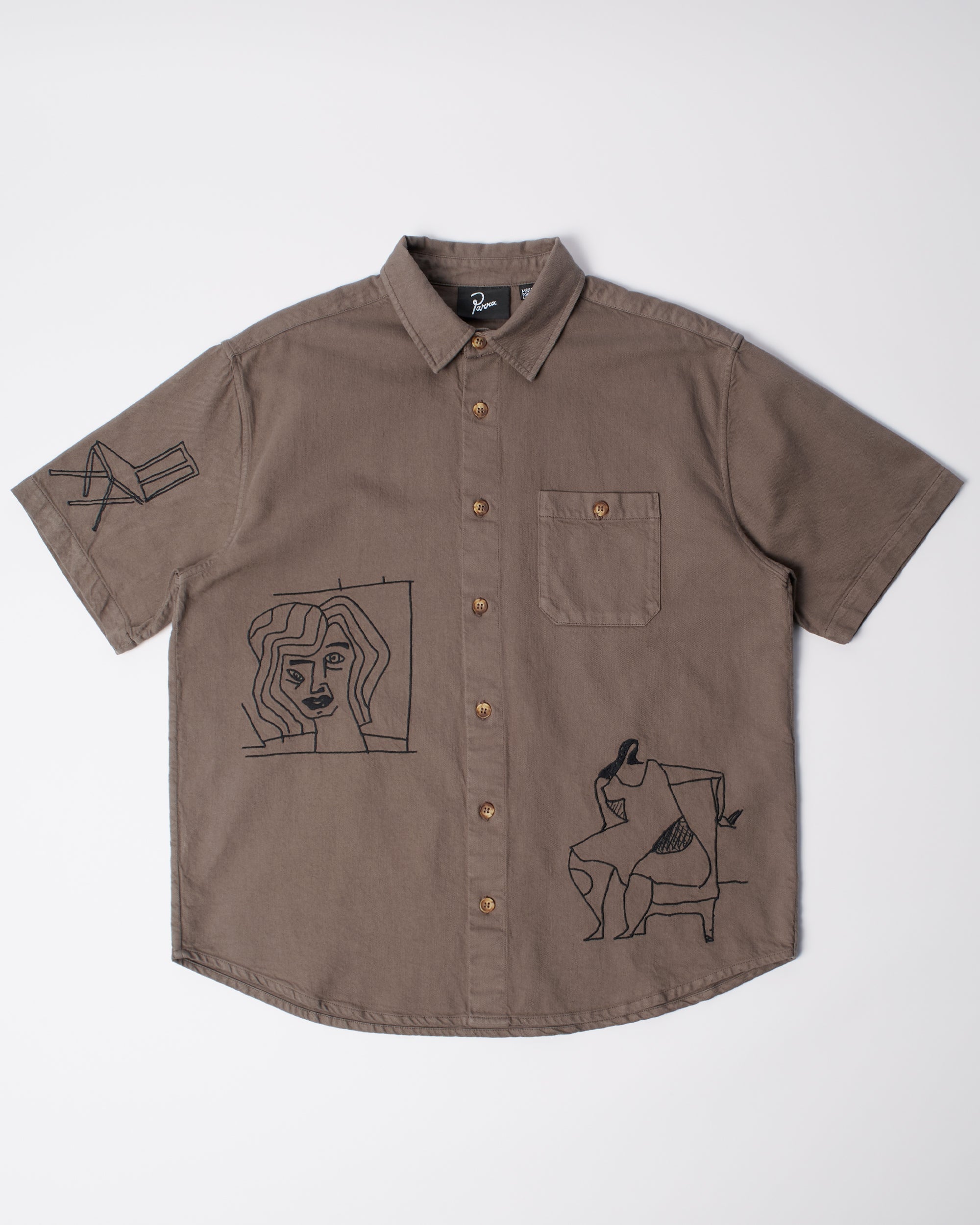 Crooked face short sleeve shirt – by Parra EU