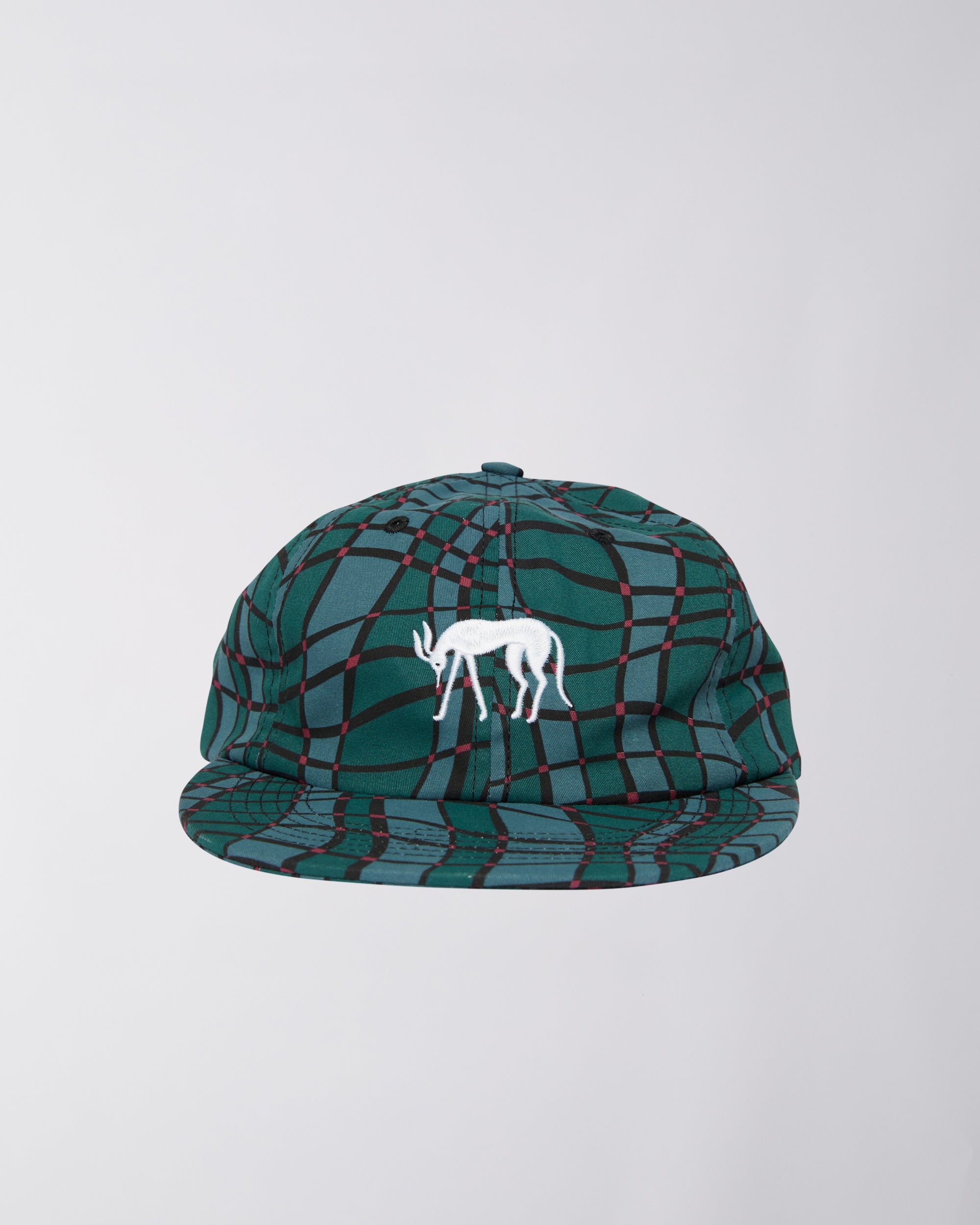 Parra - squared waves pattern 6 panel hat