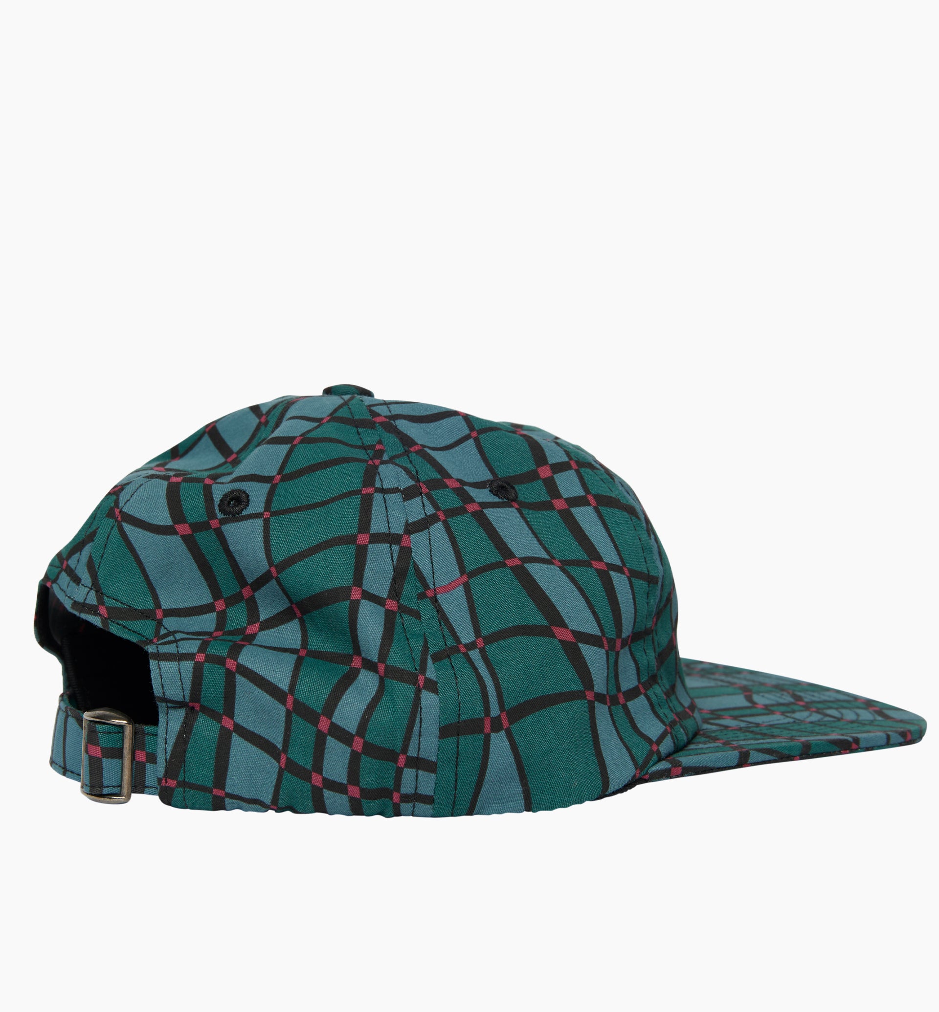 Parra - squared waves pattern 6 panel hat