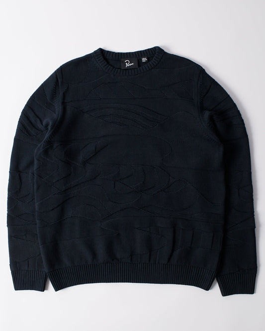 Landscaped knitted pullover