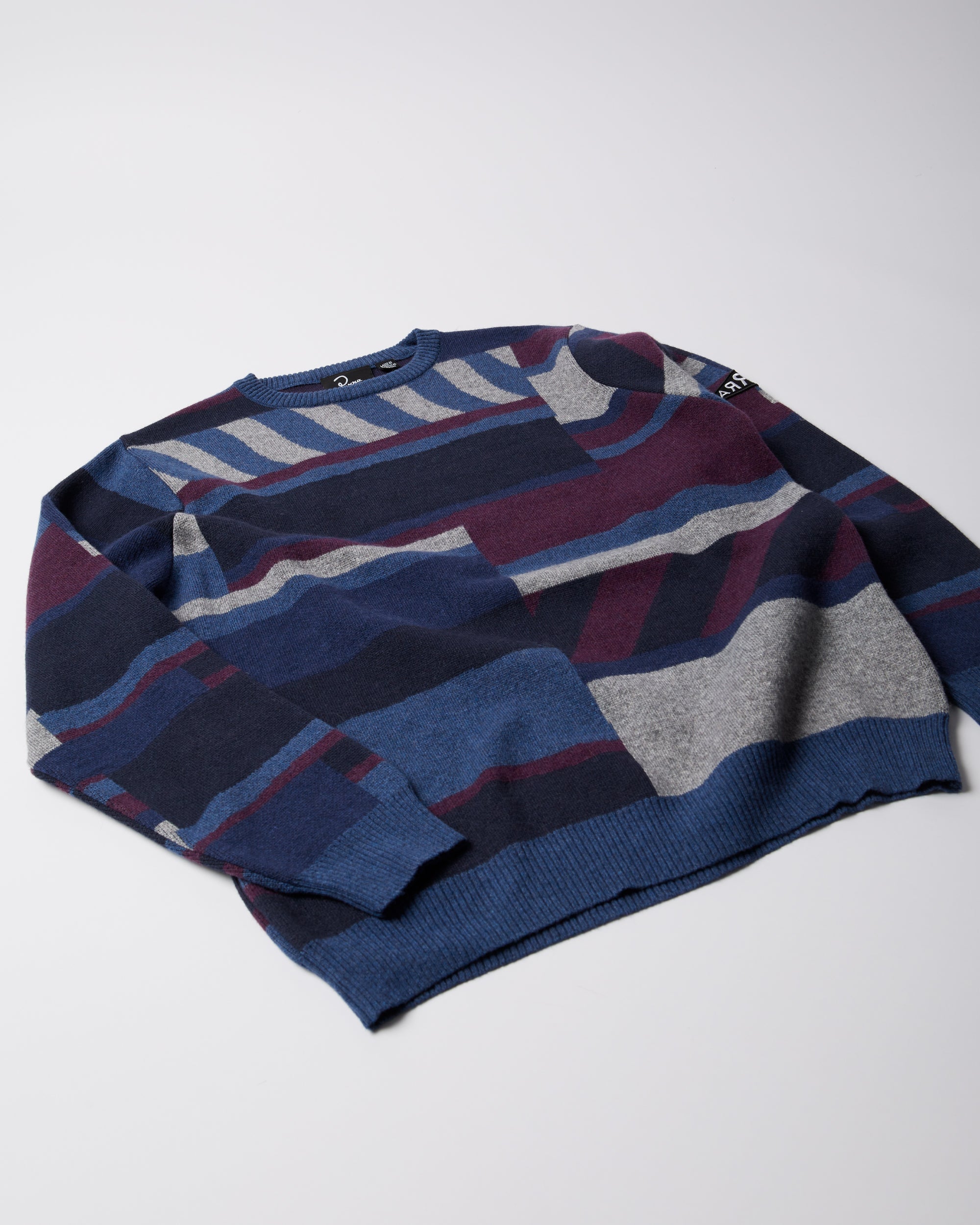 Patched your work knitted pullover – by Parra EU