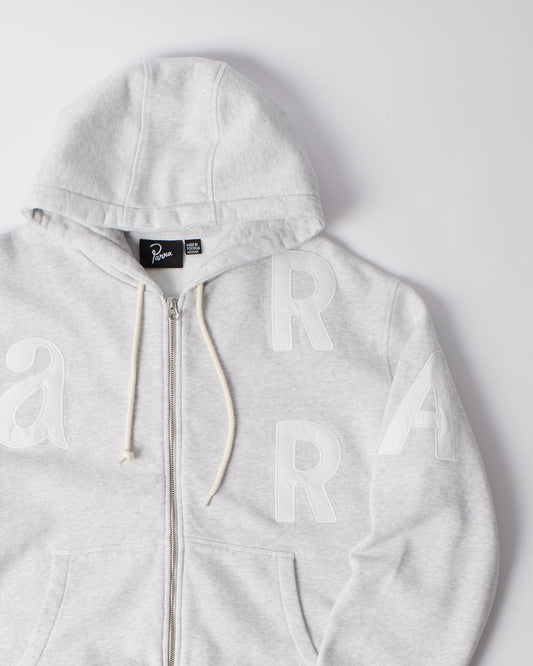 Word salad zip hooded sweatshirt