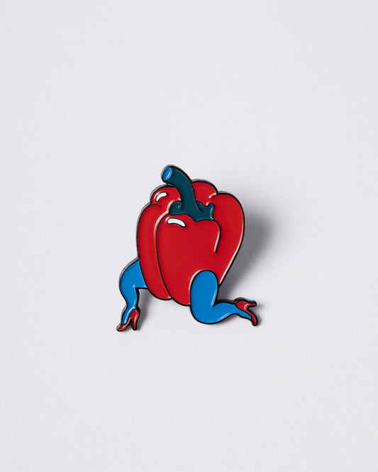 Bell pepper enamel pin