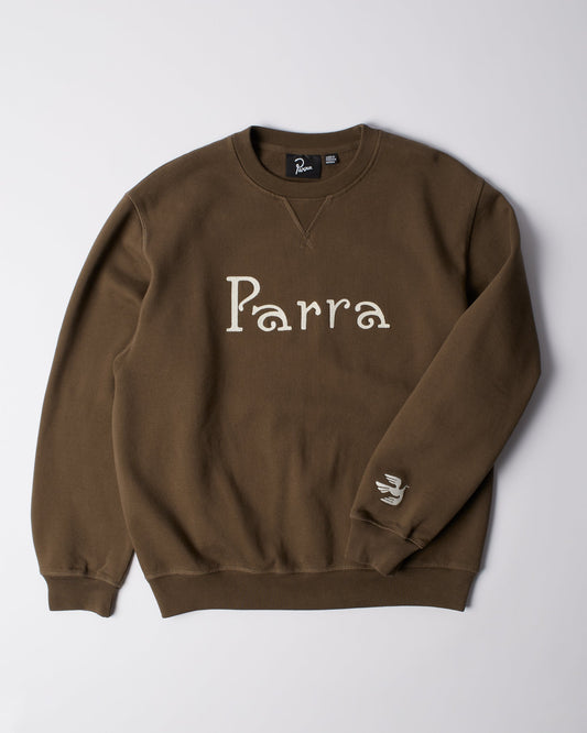 Weird trad logo crew neck sweatshirt