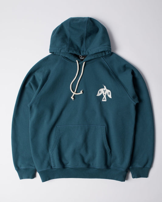 Crow logo hooded sweatshirt