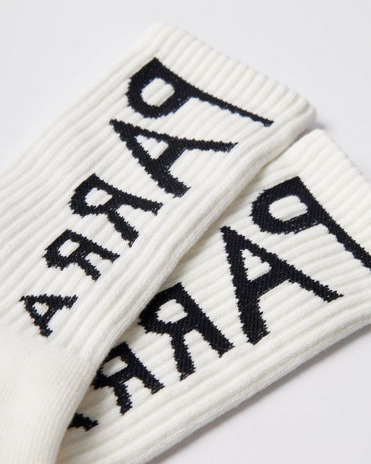 Reversed flag logo crew socks