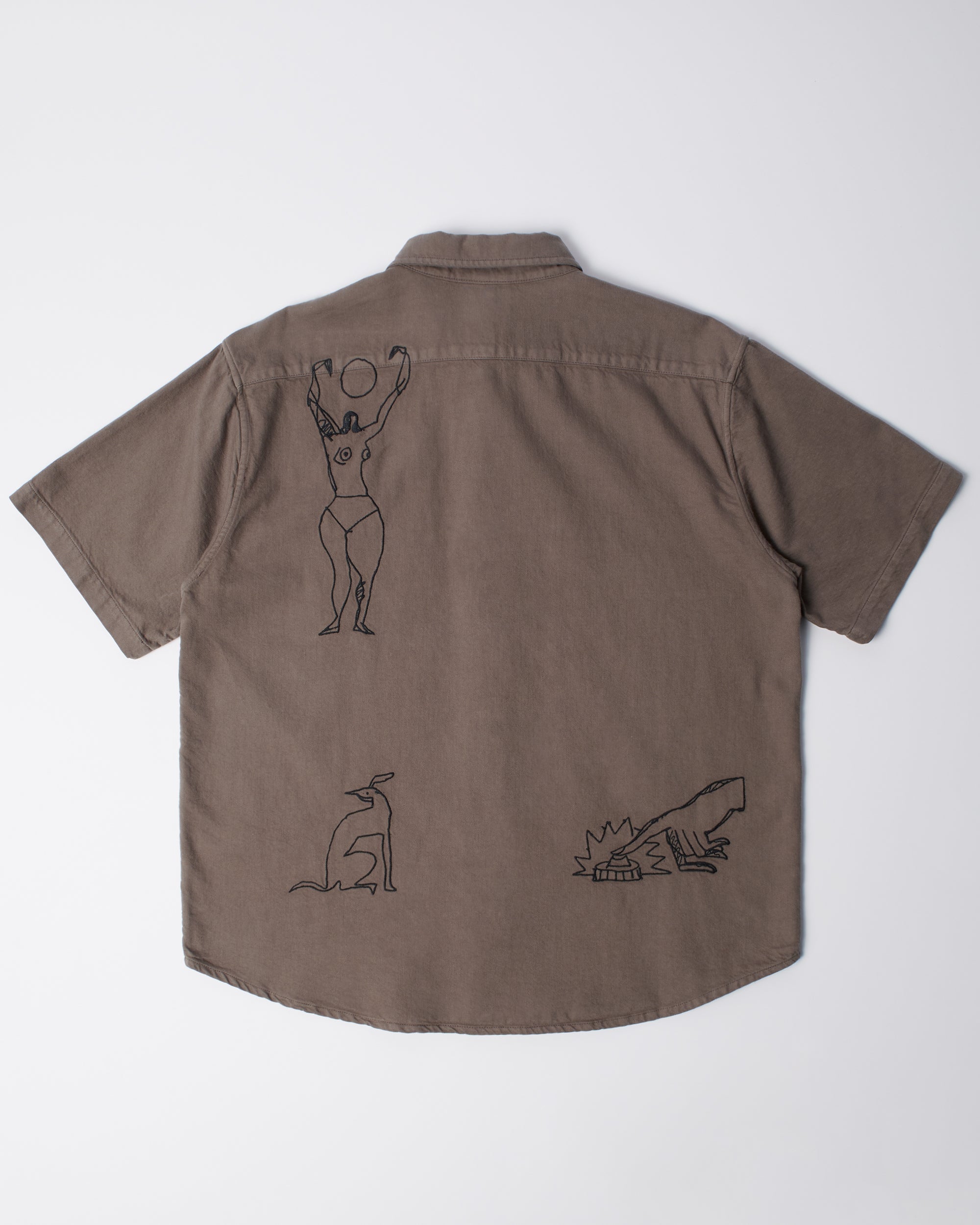 Crooked face short sleeve shirt – by Parra EU