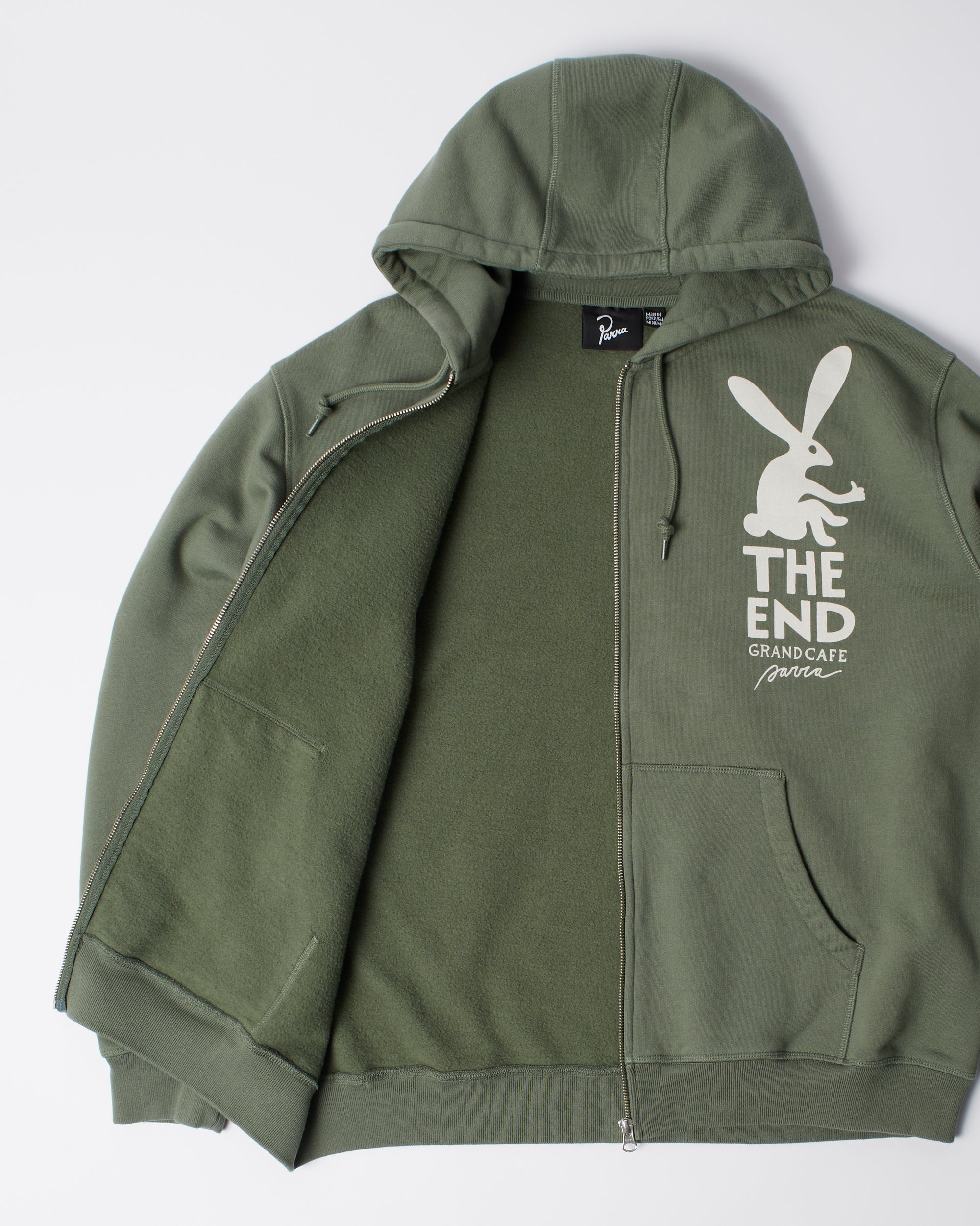 End the bunny zip hooded sweatshirt – by Parra EU