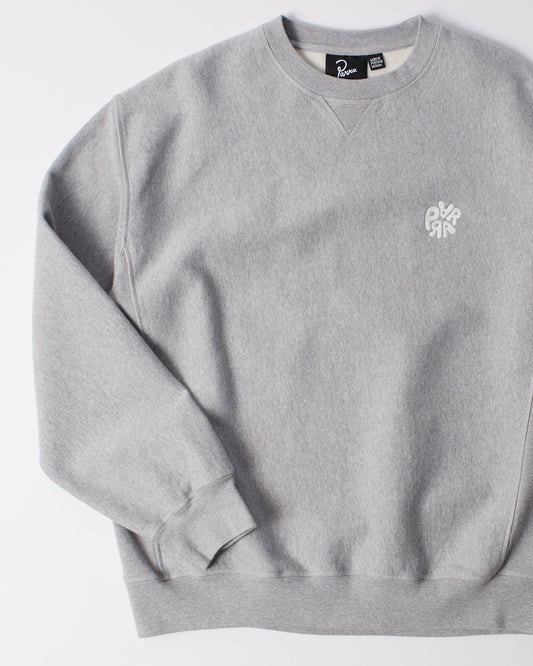 Balloon logo cross-grain crewneck