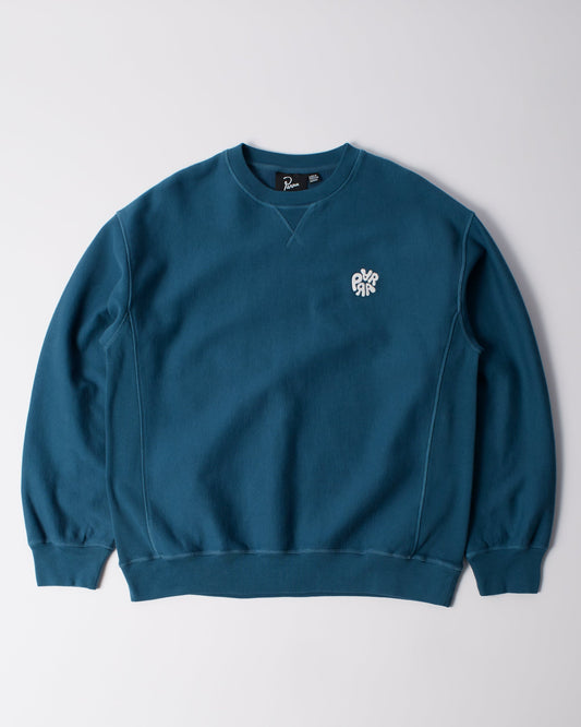 Balloon logo cross-grain crewneck