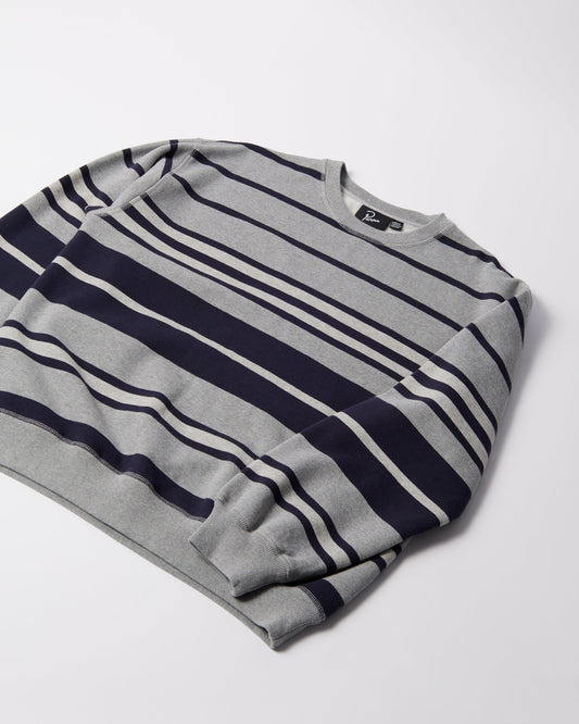 Sweatstriped crew neck sweatshirt