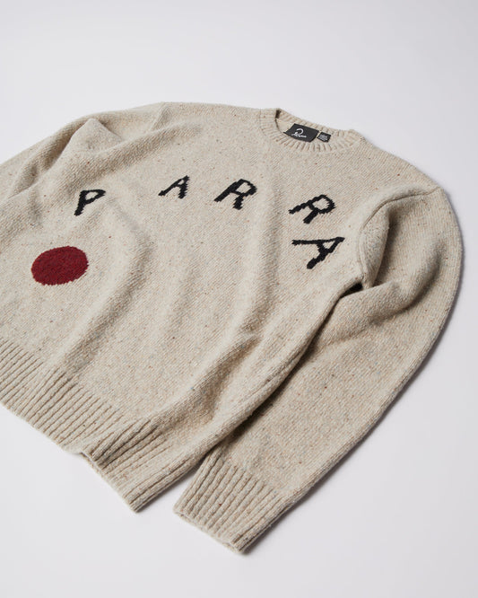 Red dot knitted pullover