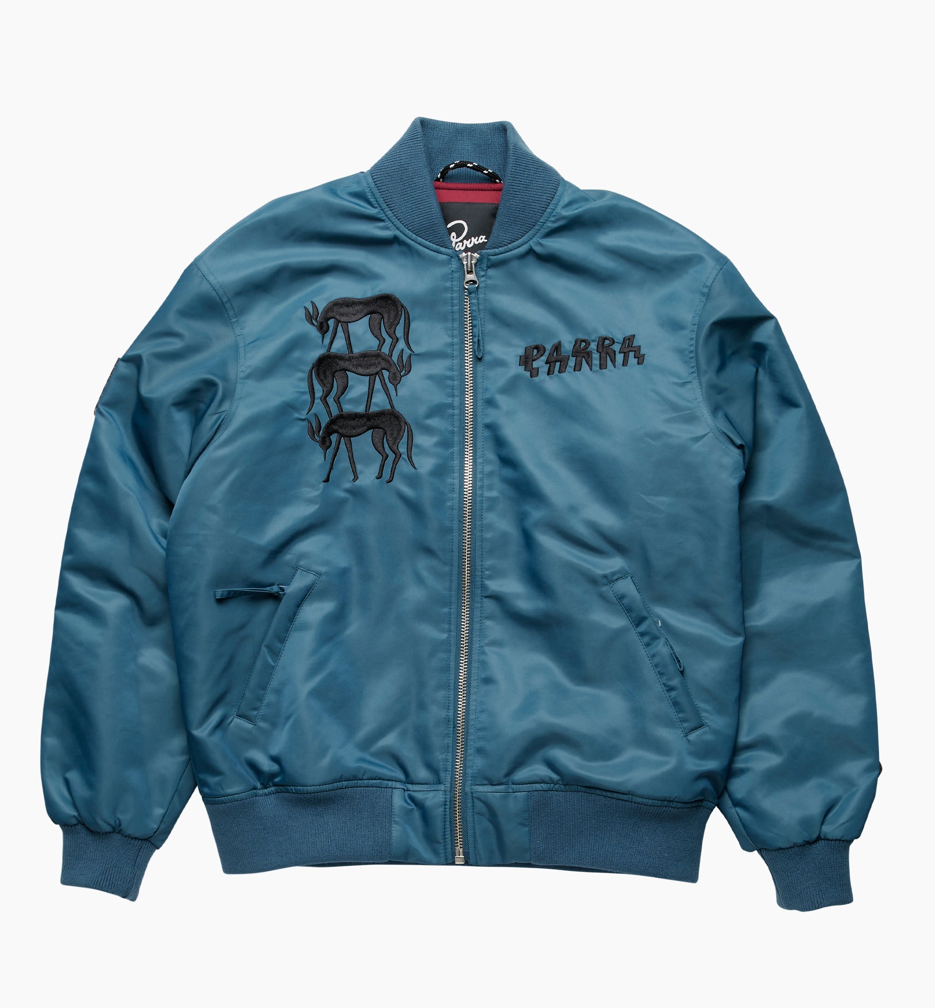 Parra - stacked pets varsity jacket