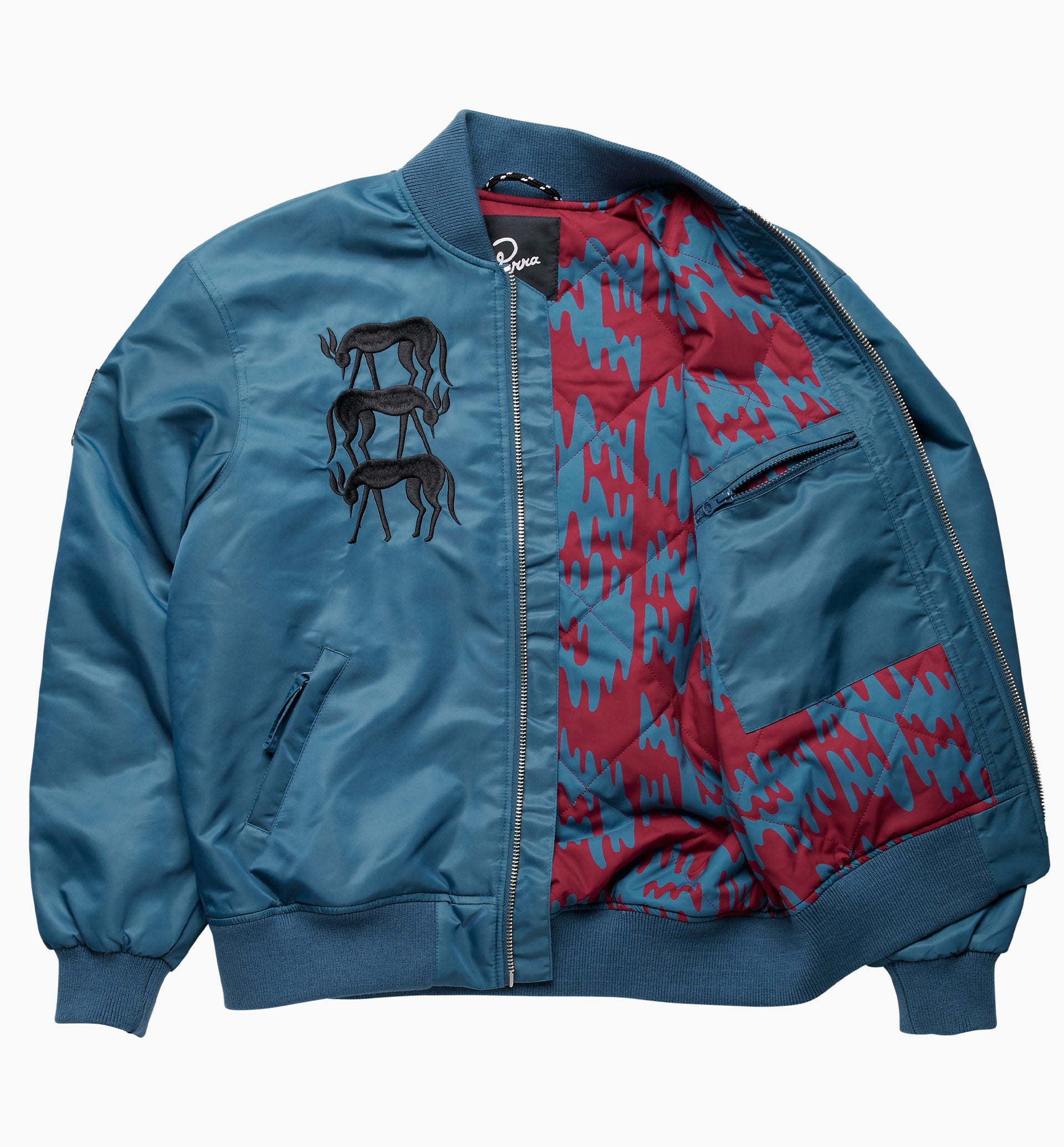 Parra - stacked pets varsity jacket