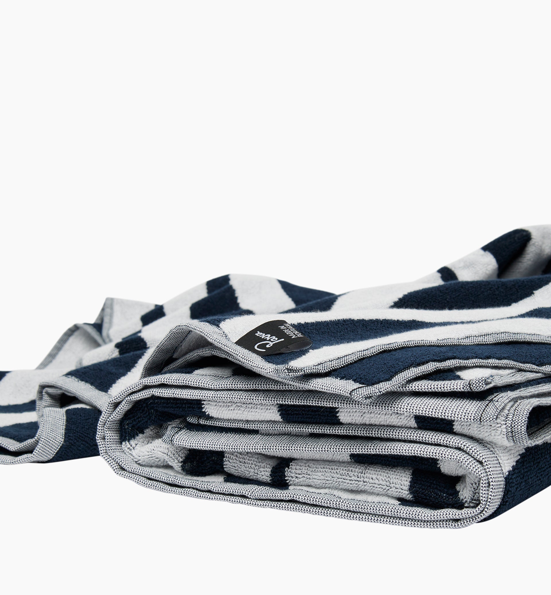 Parra - waves of the navy bath towel set of 2