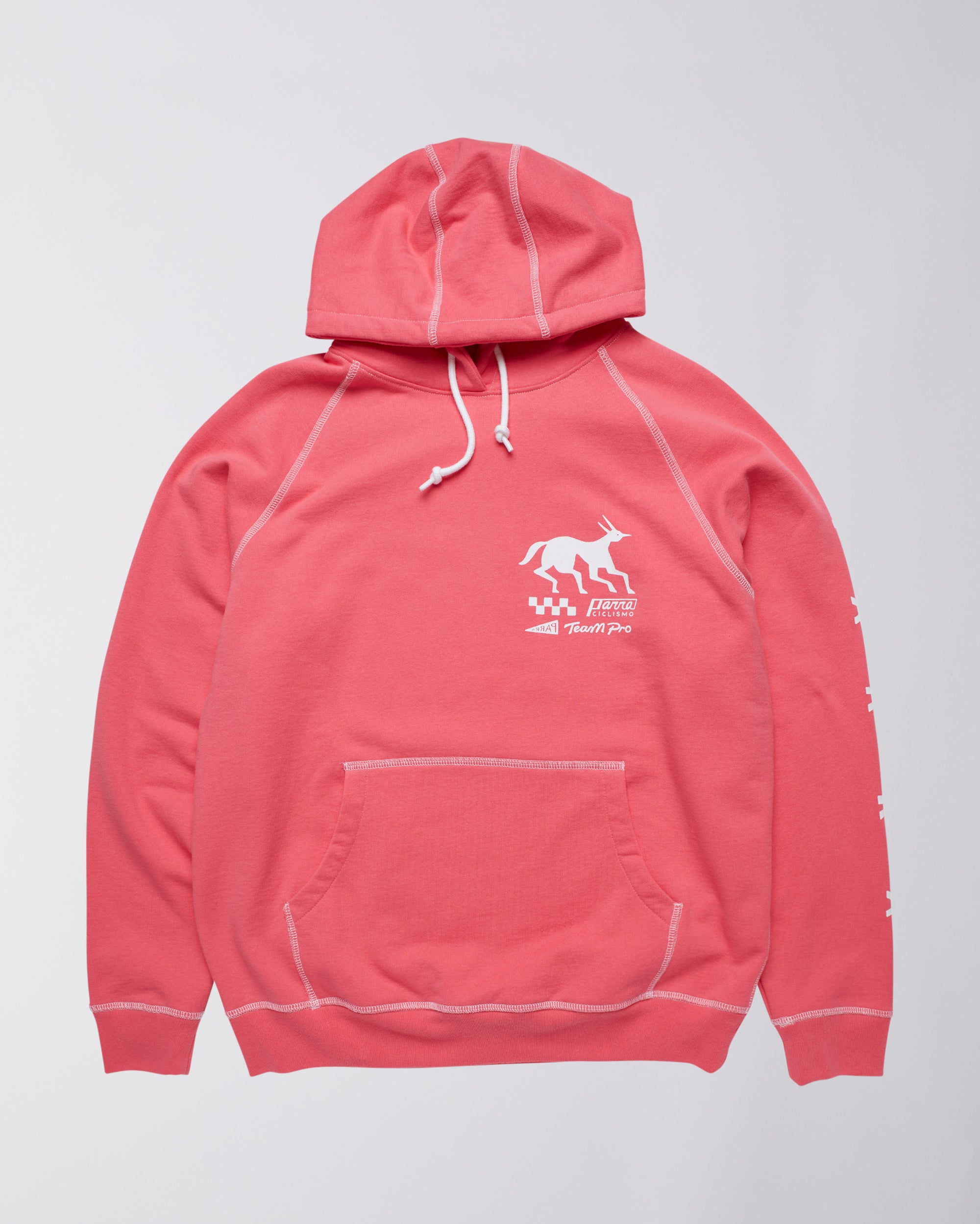 Parra - under pink waters hooded sweatshirt