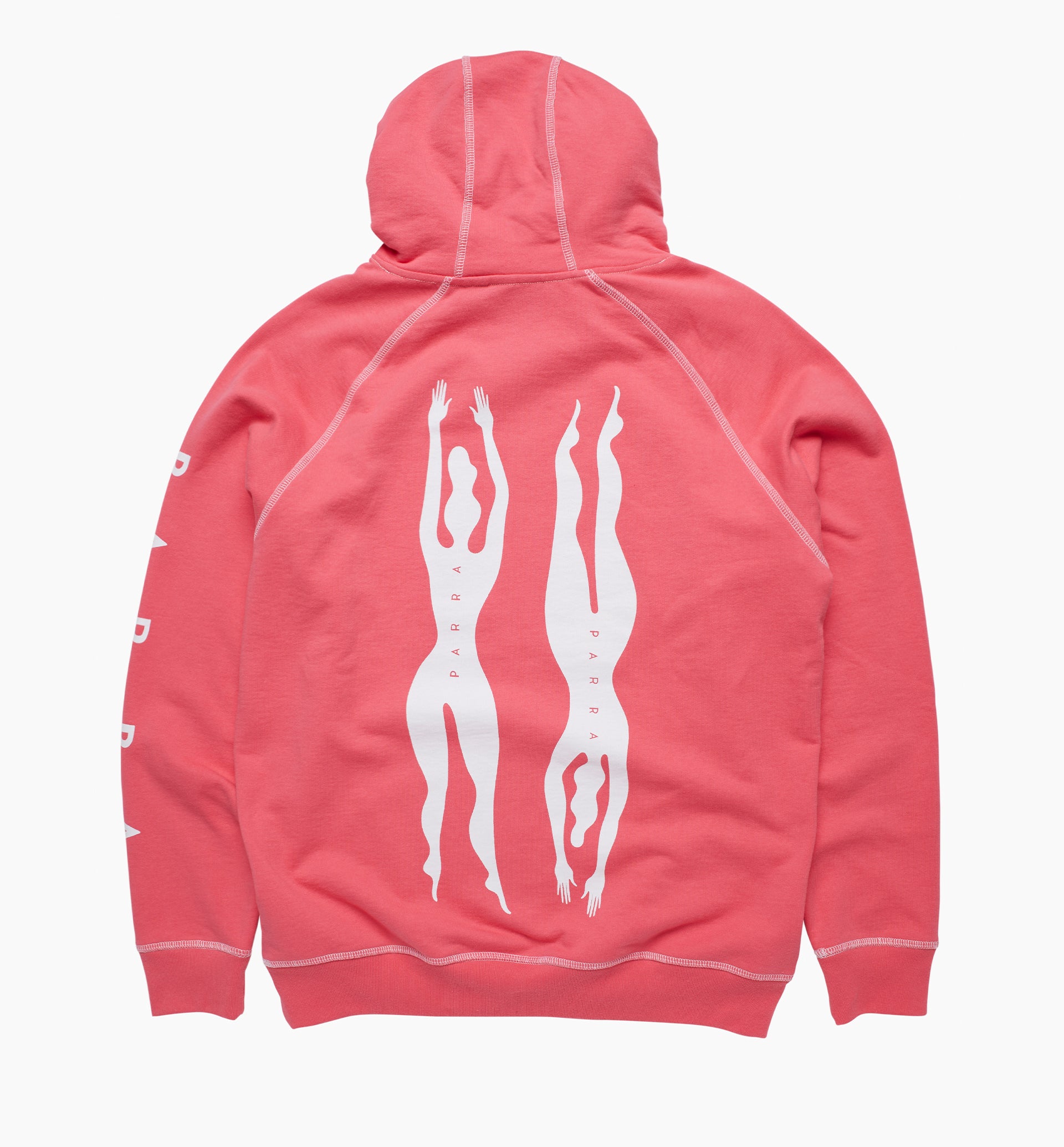 Parra - under pink waters hooded sweatshirt