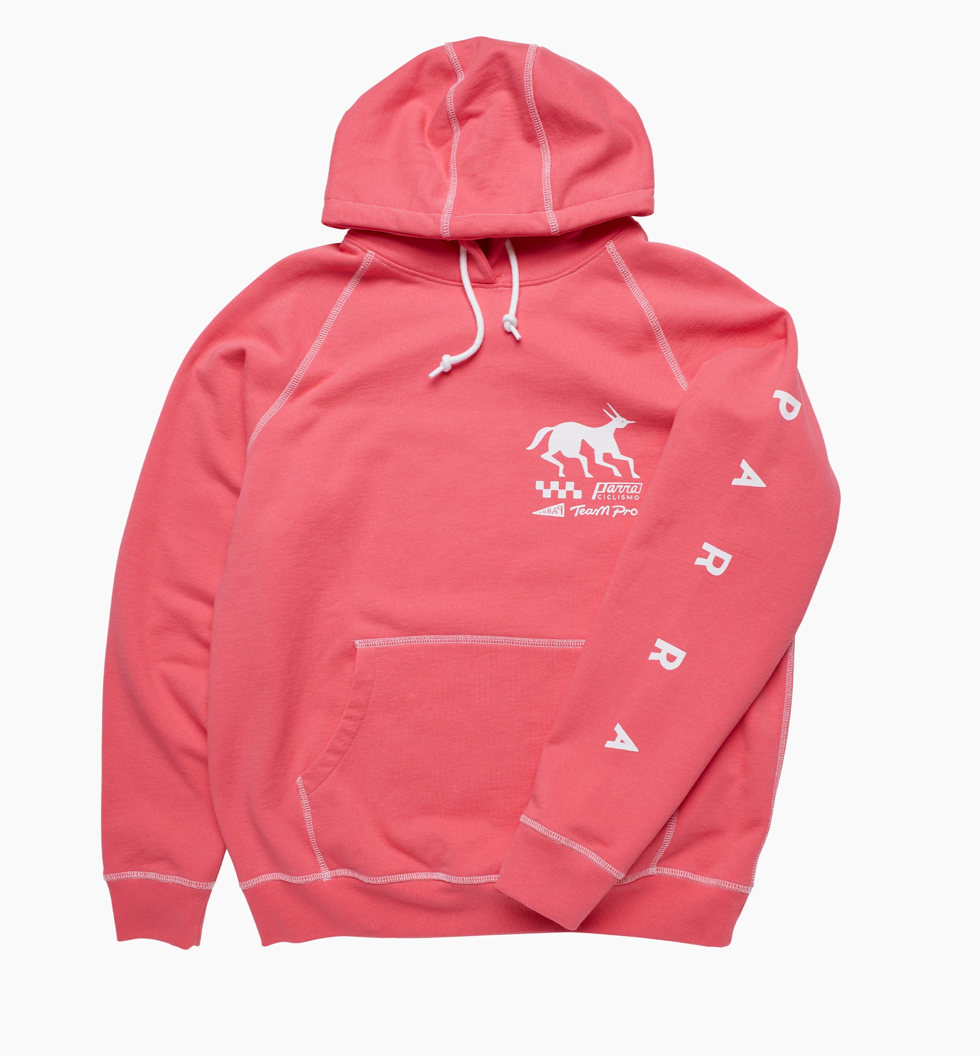 Parra - under pink waters hooded sweatshirt