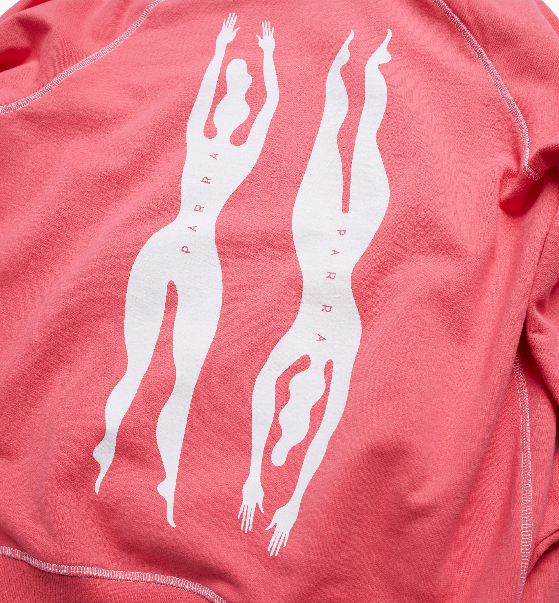 Parra - under pink waters hooded sweatshirt