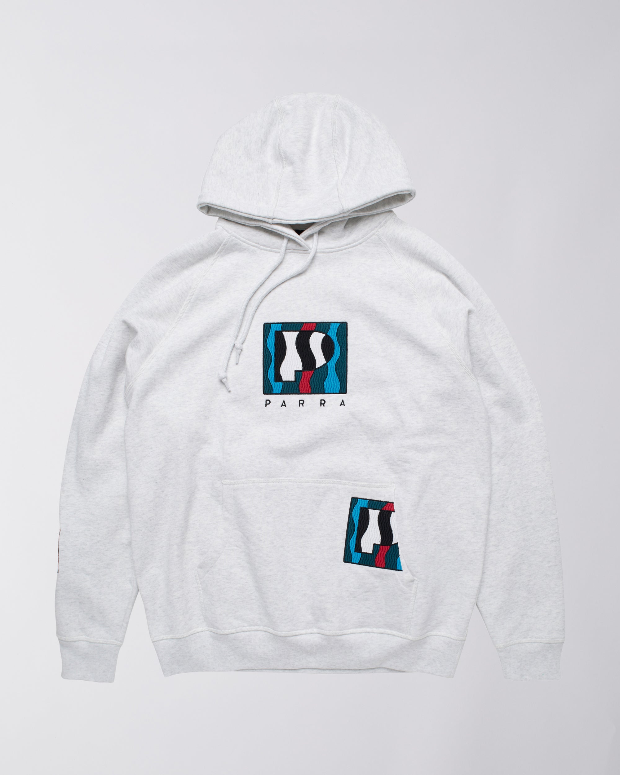 Parra - zebra striped P hooded sweatshirt