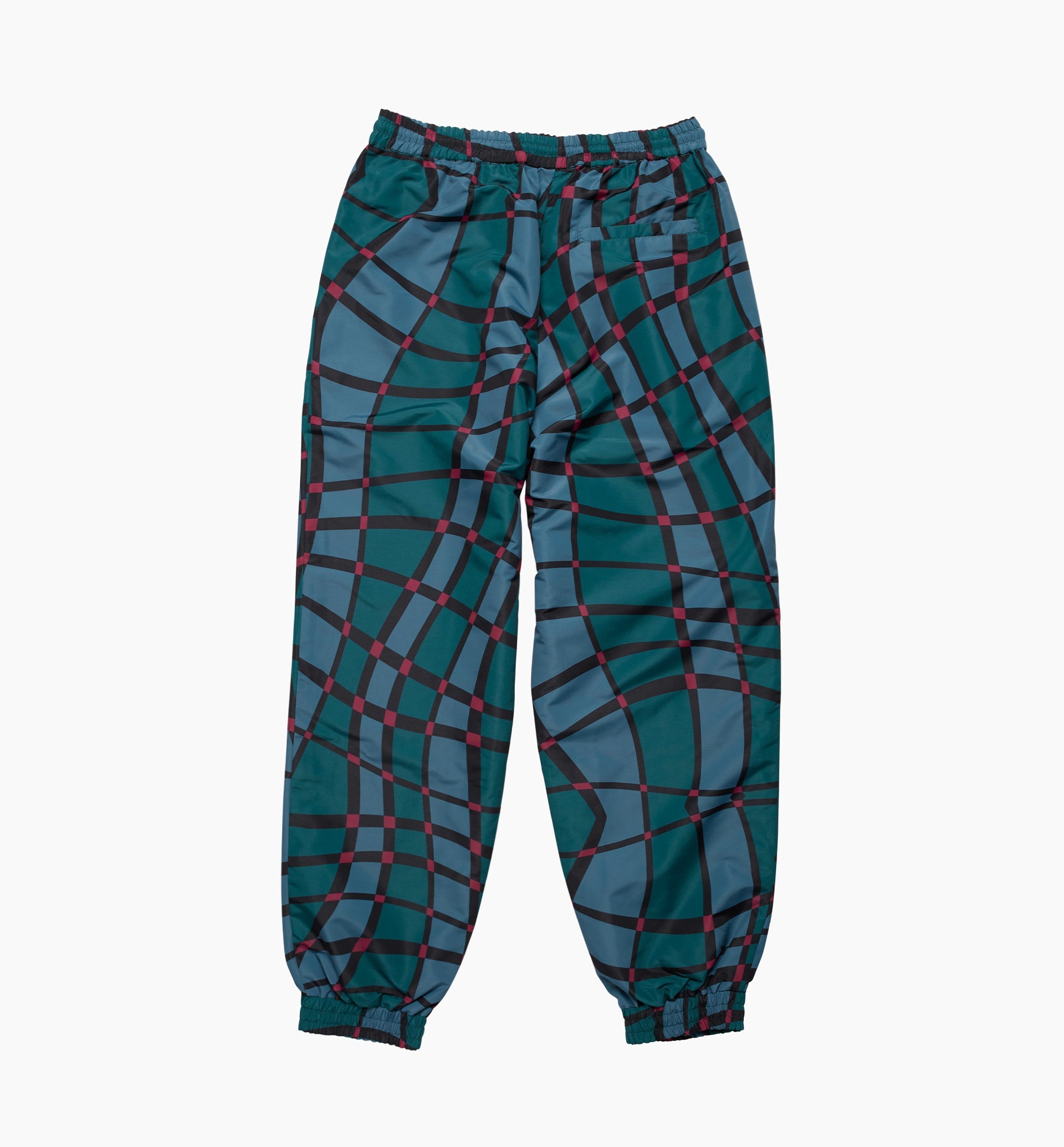 Parra - squared waves pattern track pants