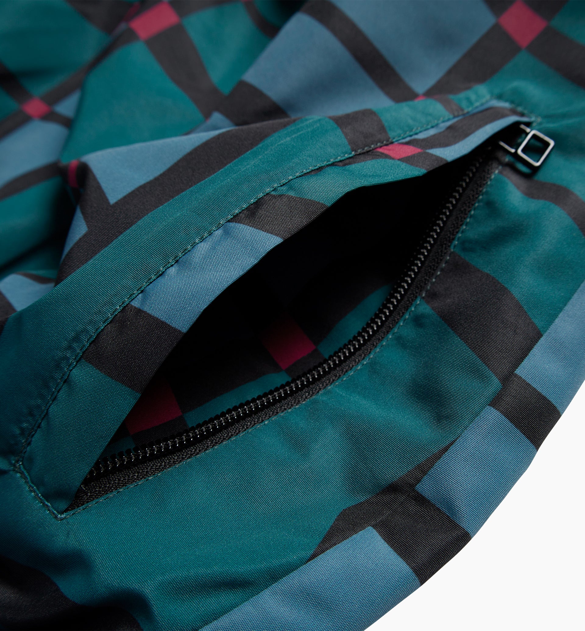 Parra - squared waves pattern track pants