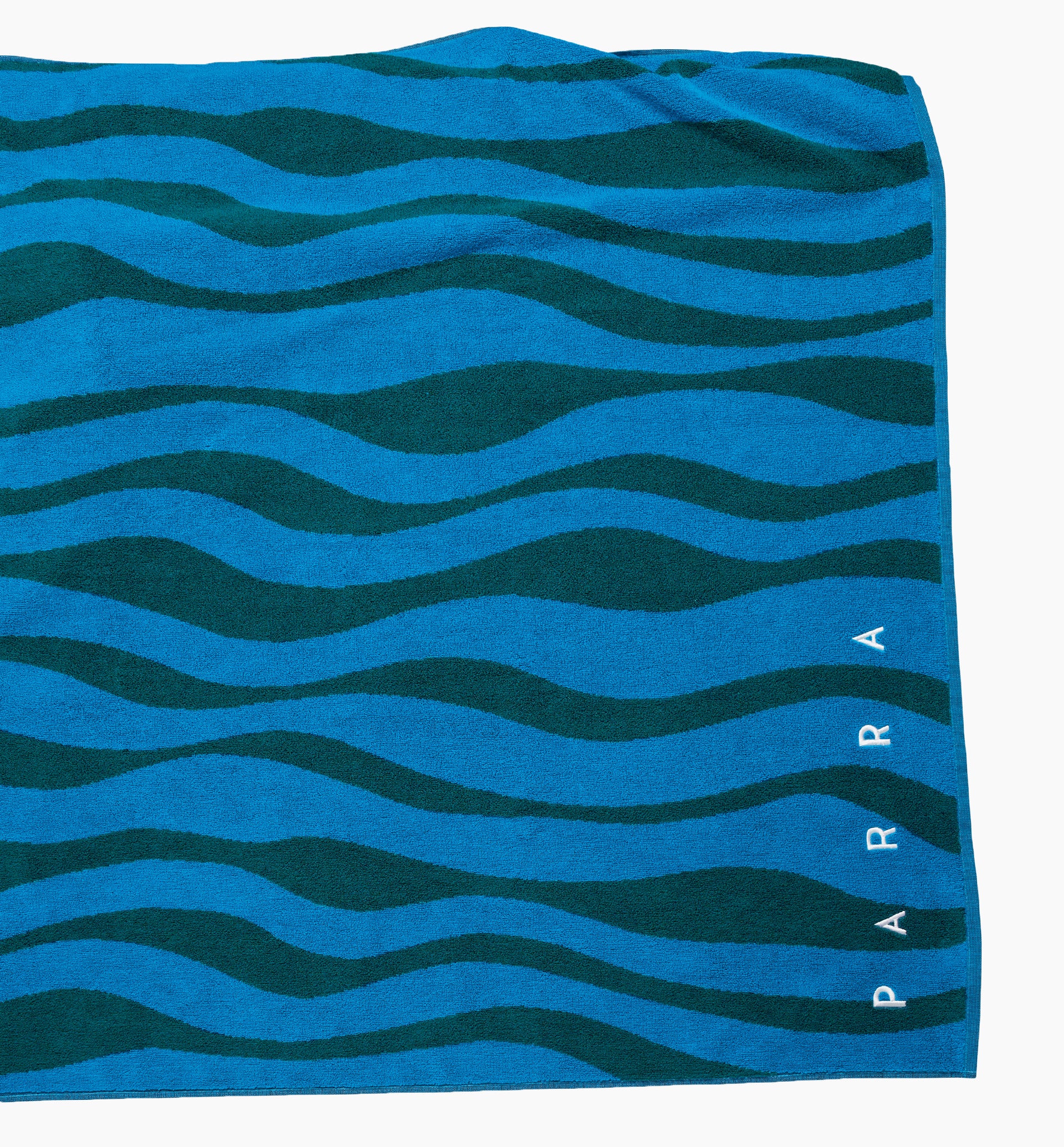 Parra - aqua weed waves beach towel