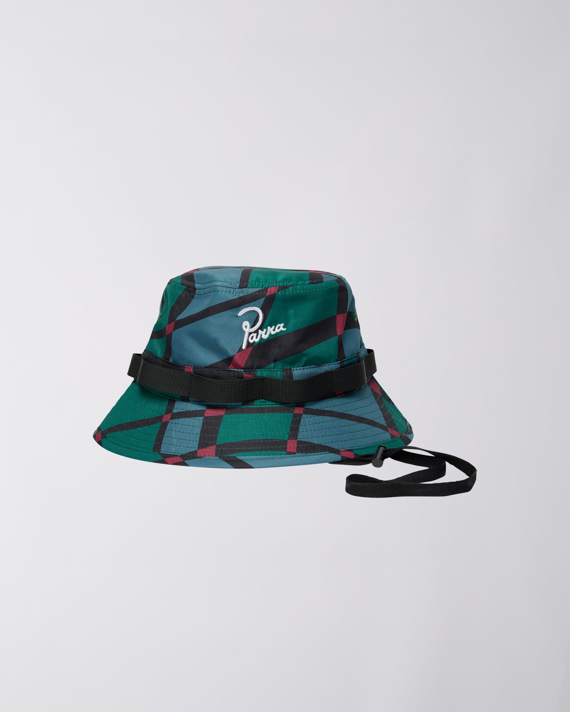 Parra - squared waves pattern safari hat