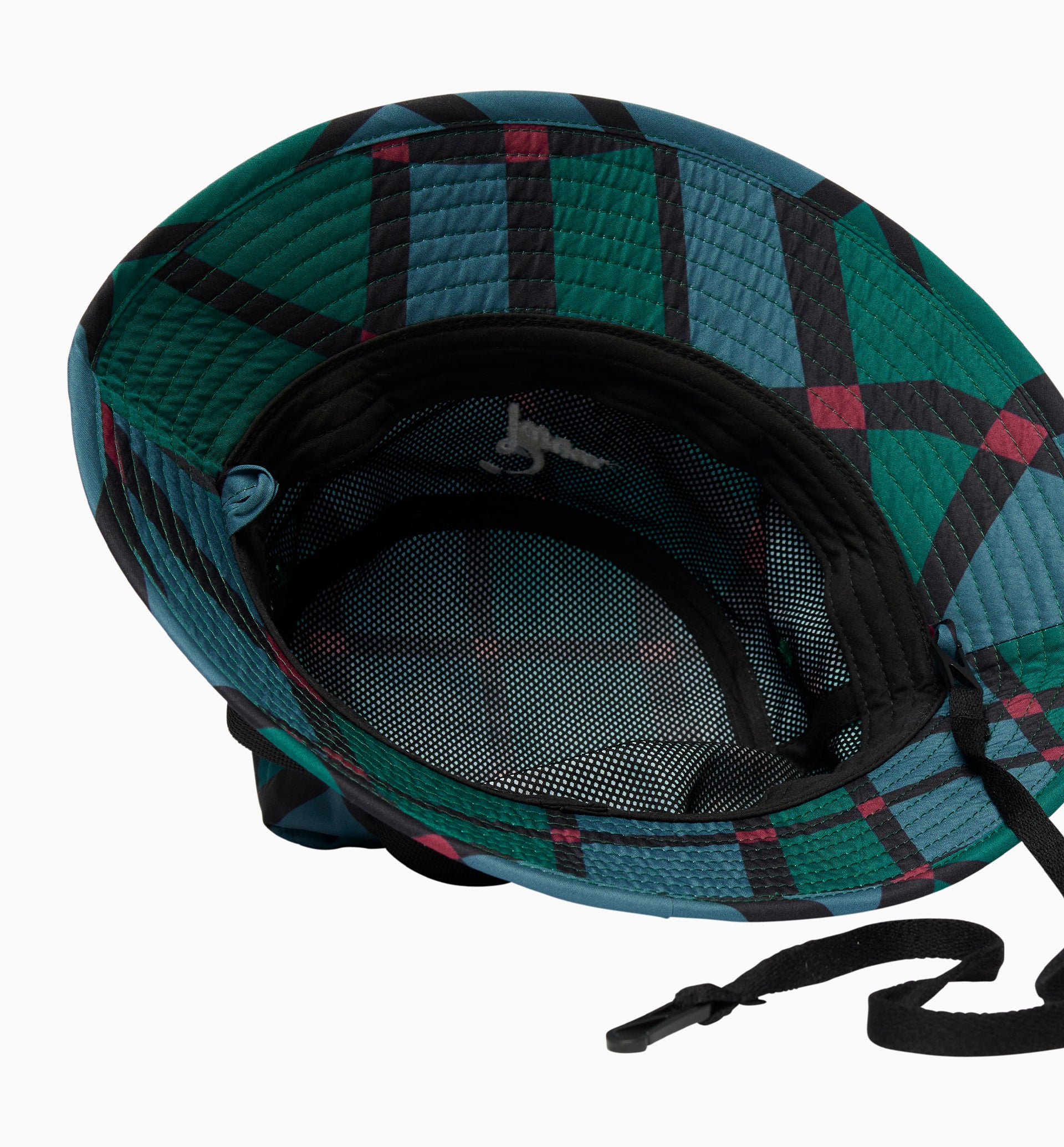 Parra - squared waves pattern safari hat